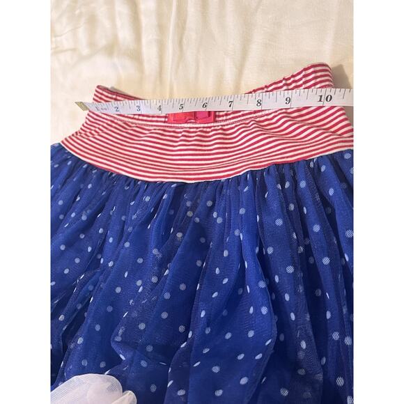 Fiona Michelle Girls 5/6 Patriotic Tutu Skirt Stars Red White Blue 4th of July - Picture 6 of 9